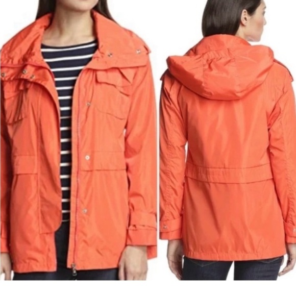 Sam Edelman Jackets & Blazers - Sam Edelman Orange Utility Jacket with Hood